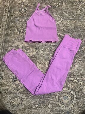 Free People Movement Good Karma Set in Lilac